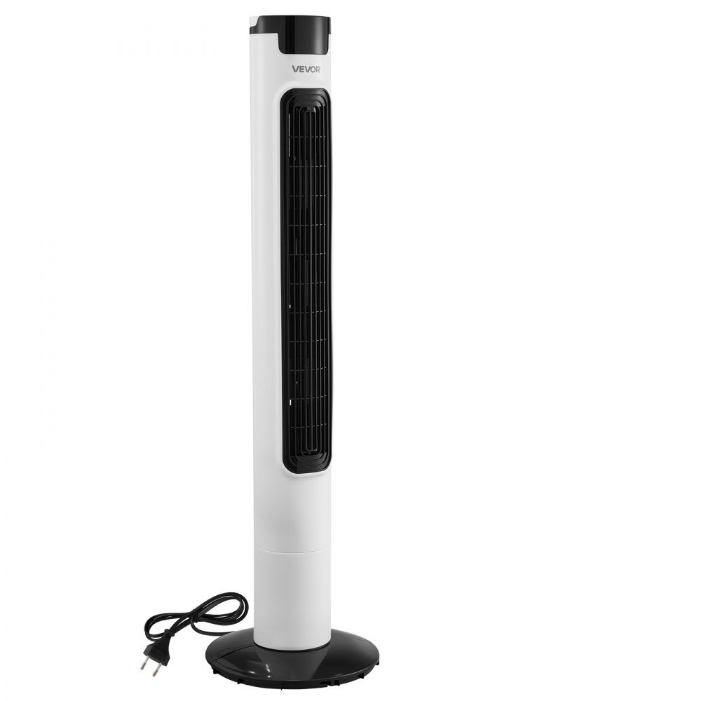 50W Tower Fan, 985mm Column Fan with 3 Speeds, 3 Modes, 7.5 Hour Timer, Max 4.2m/s, 50° Oscillating Fan with Remote Control, Quiet Pedestal Fan for Bedroom, White