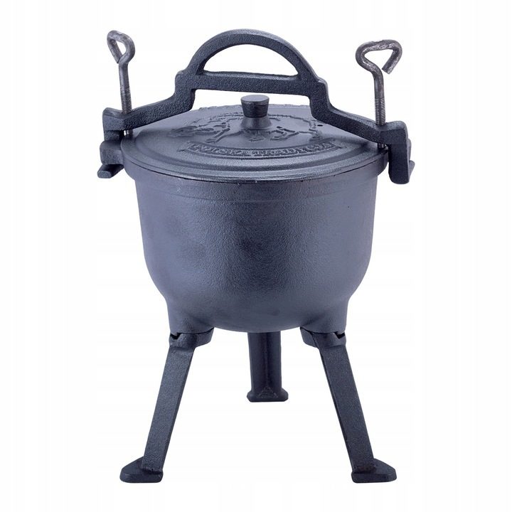 BBQ Dutch Oven Stew handgefertigt mit Füßen ca. 7l für Lagerfeuercamping etc.