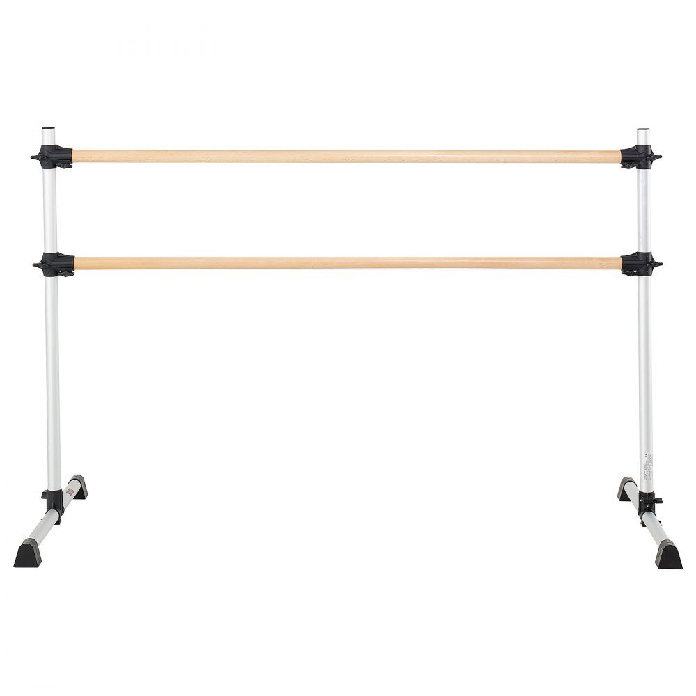 Ballettstange Tanzstange freistehende Doppelstange, höhenverstellbar (170-1165 mm) Dehnstange aus Holz für Ballettübungen, Gleichgewichtstraining, Entspannungsübungen