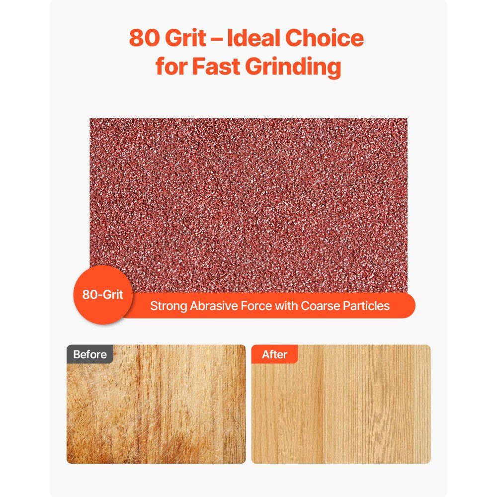Sanding Belts 152x1219mm Sandpaper Belt Sander Pack of 10 80 Grit Aluminum Oxide Cloth Sanding Belt for Woodworking Steel Aluminum Non-Ferrous Metals