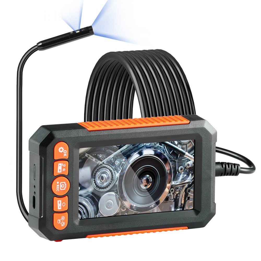 Sewer camera endoscope camera inspection camera 1080P pipe camera 5m cable 4.3" display