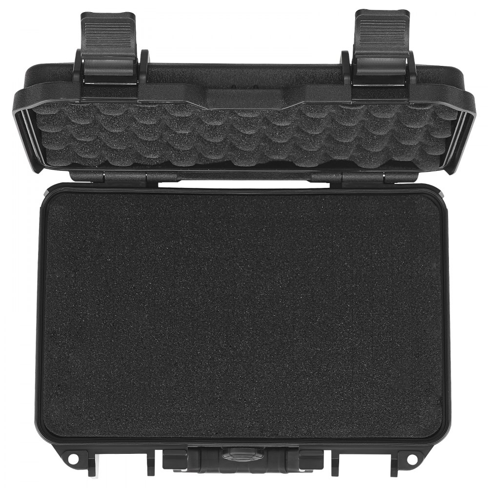 Harde pistoolkoffer met voorgesneden PU-schuim, waterdichte en stofdichte harde schaal voor 1 pistool, 12,59 x 9,01 x 4,4 inch, afsluitbare pistoolkoffer, zwart Harde pistoolkoffer met voorgesneden PU-schuim, waterdichte en stofdichte harde schaal voor 1 pistool, 12,59 x 9,01 x 4,4 inch, afsluitbare pistoolkoffer, zwart