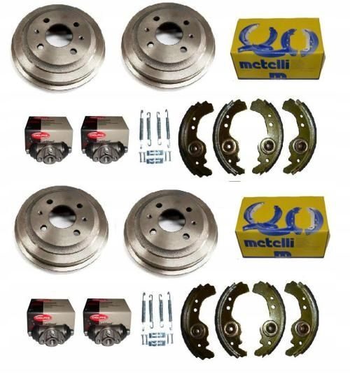 Bremsbacken Komplettset Trommelbacken Federzylinder Fiat 126P SX0