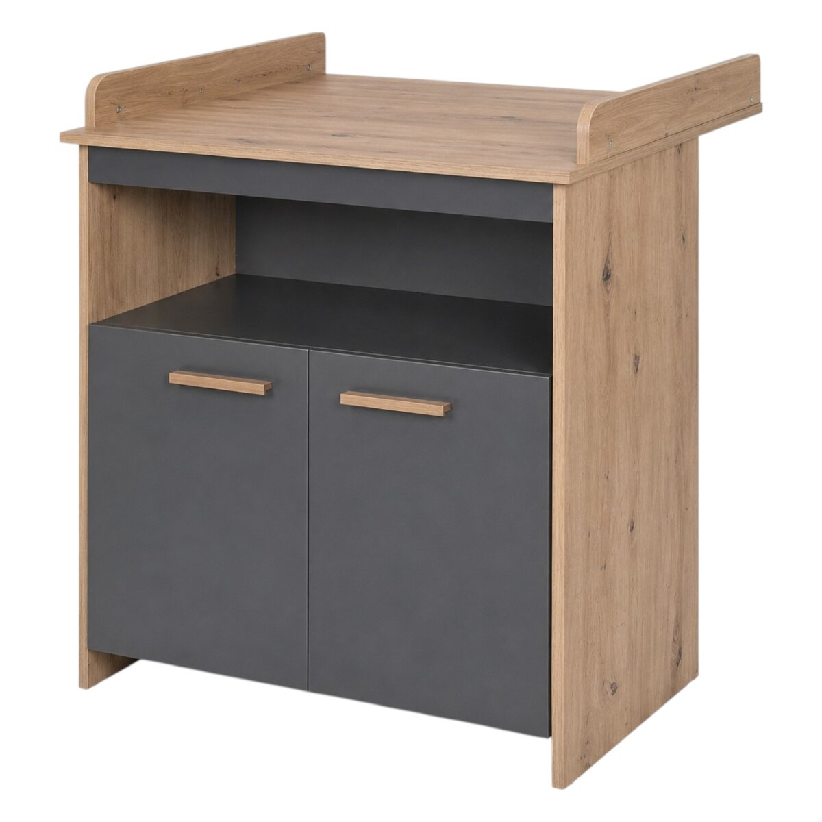 roba changing table 'Anna' with removable top, anthracite / decor in Kent oak roba changing table 'Anna' with removable top, anthracite / decor in Kent oak