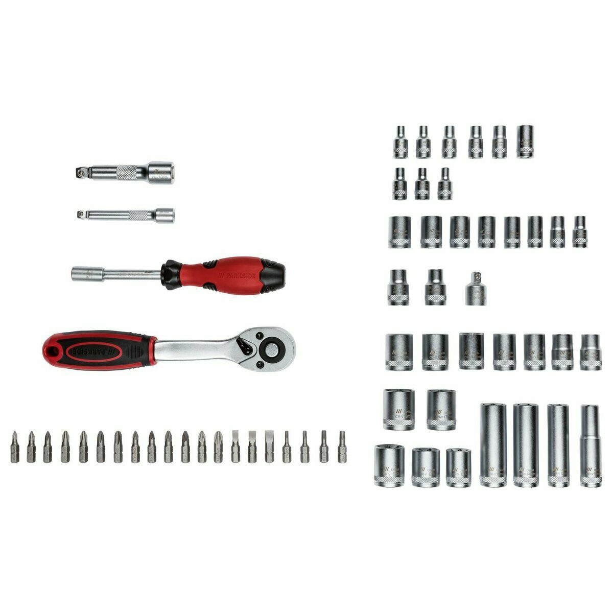 PARKSIDE® dopsleutelset »PSSS 61 C4«, 61-delig