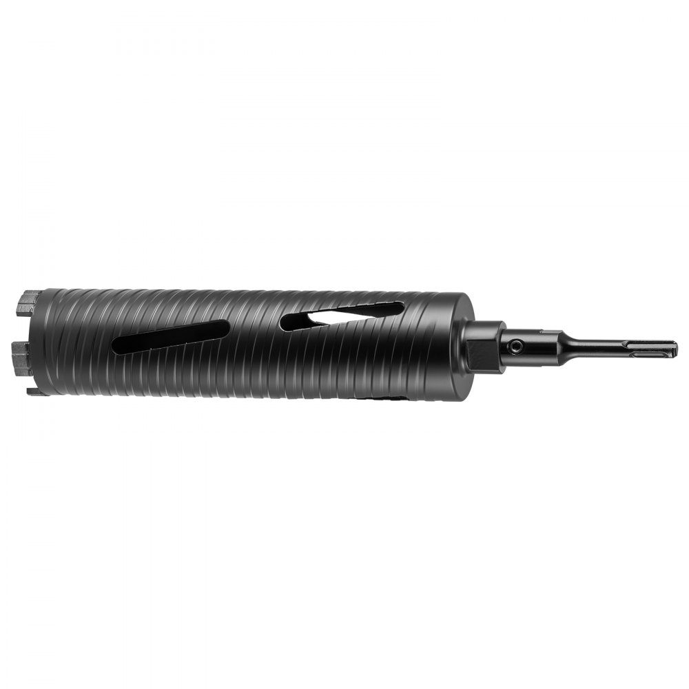 Wiertarka rdzeniowa φ 64 mm Głębokość wiercenia 241 mm, gwint wewnętrzny M16, wiertarka diamentowa na sucho Wiertło rdzeniowe z 3 adapterami Wiertło pilotujące Klucz imbusowy do muru z cegły żelbetowej