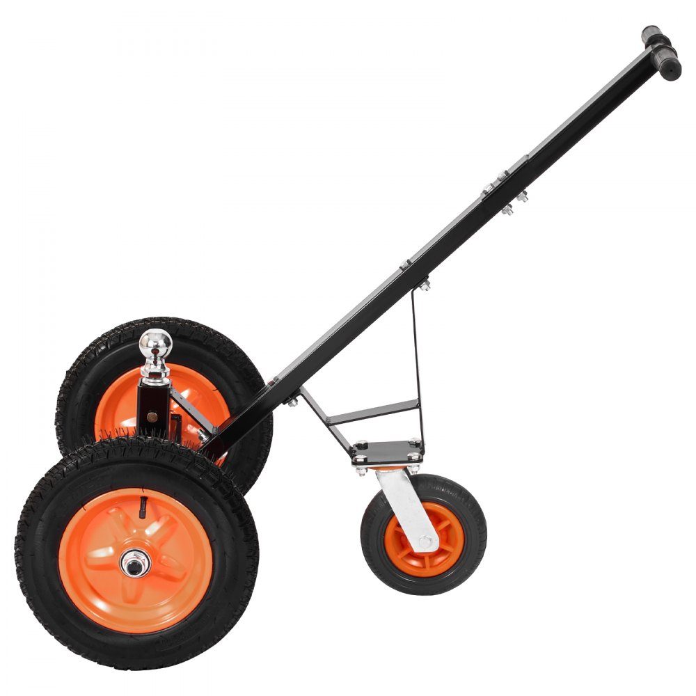 Manoeuvrer Trailer, Trailer Trolley, 544kg Support Load, 460 & 560mm Adjustable Height, 50.8mm Ball, 386mm Pneumatic Tires, Carbon Steel, for Moving Motorhome Trailers