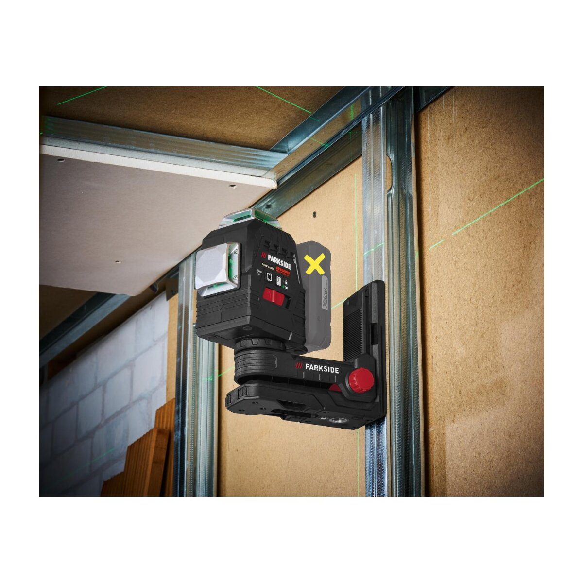 PARKSIDE PERFORMANCE® 20 V accu kruislijnlaser PKLLP 3360 A1, goed zonder accu en lader