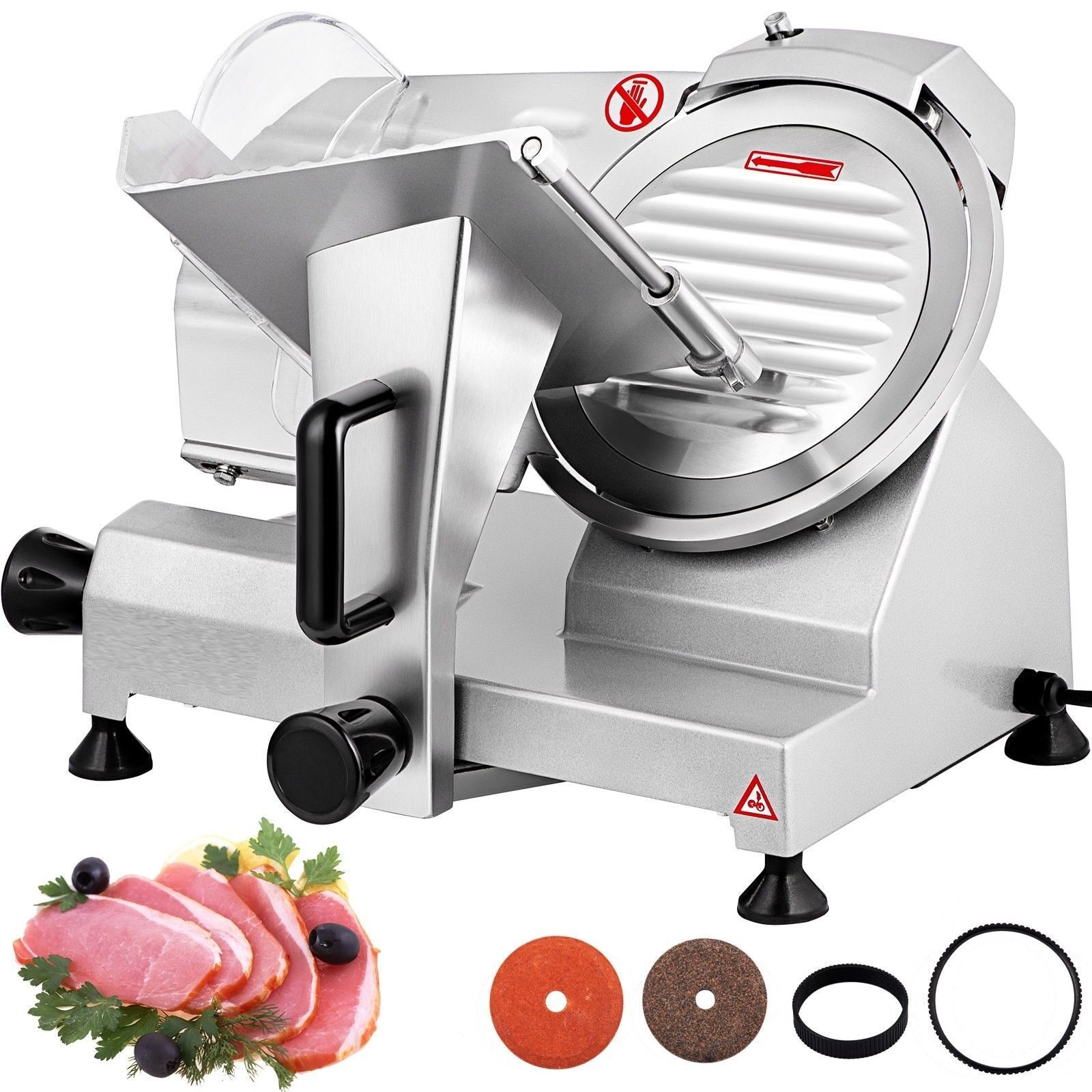 Meat Slicer Slicer 0-12mm Thickness Stainless Steel Electric All Purpose Slicer Cheese Vegetable Fruit Ham Slicer