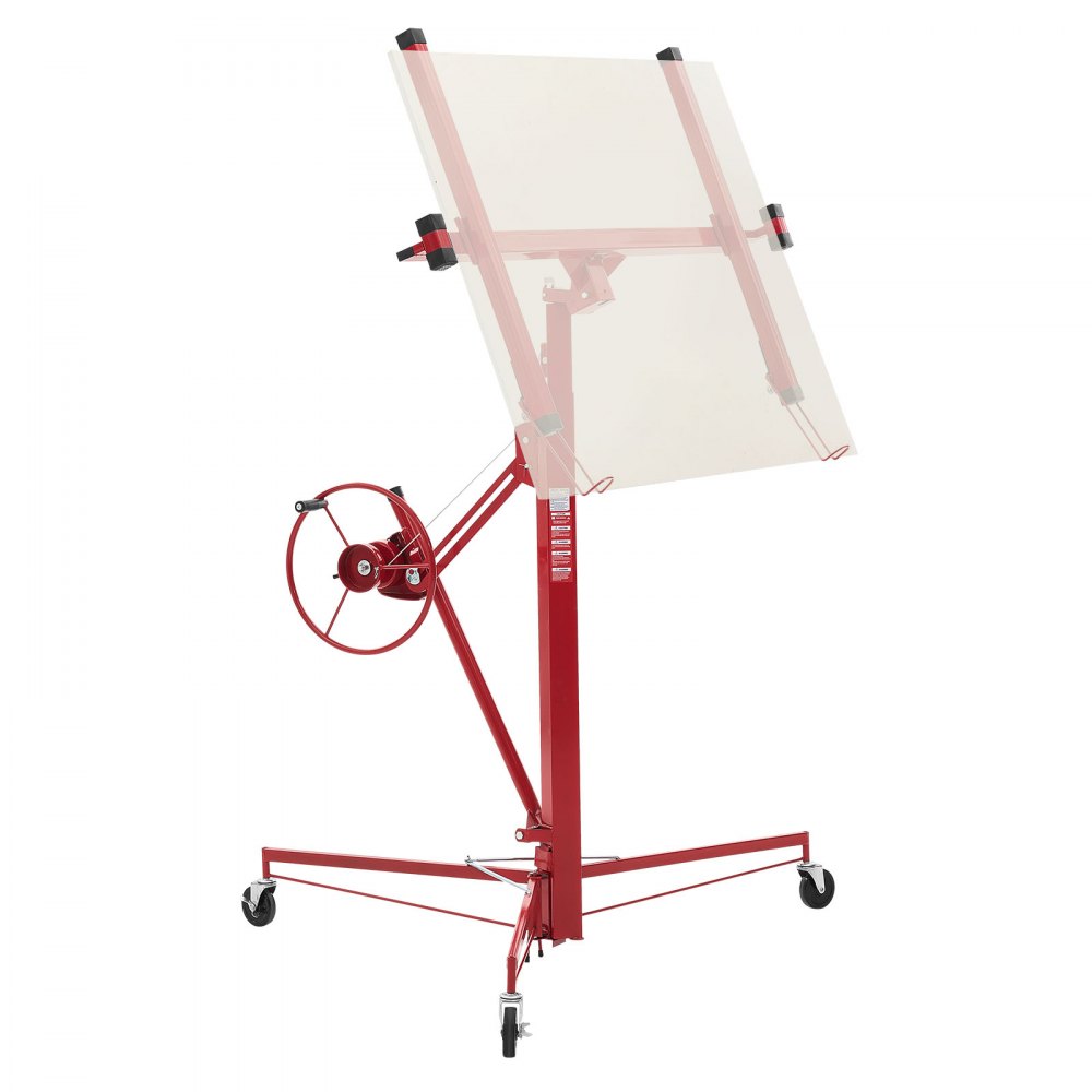 Plattenheber bis max. 68 kg, 3353 mm Höhe, Gipskartonheber mit verstellbarem Teleskoparm, Gipskarton, Trockenbauheber, Plattenheber, Hebezeug, Werkzeug, für Decken- und Wandmontage (rot) Plattenheber bis max. 68 kg, 3353 mm Höhe, Gipskartonheber mit verstellbarem Teleskoparm, Gipskarton, Trockenbauheber, Plattenheber, Hebezeug, Werkzeug, für Decken- und Wandmontage (rot)