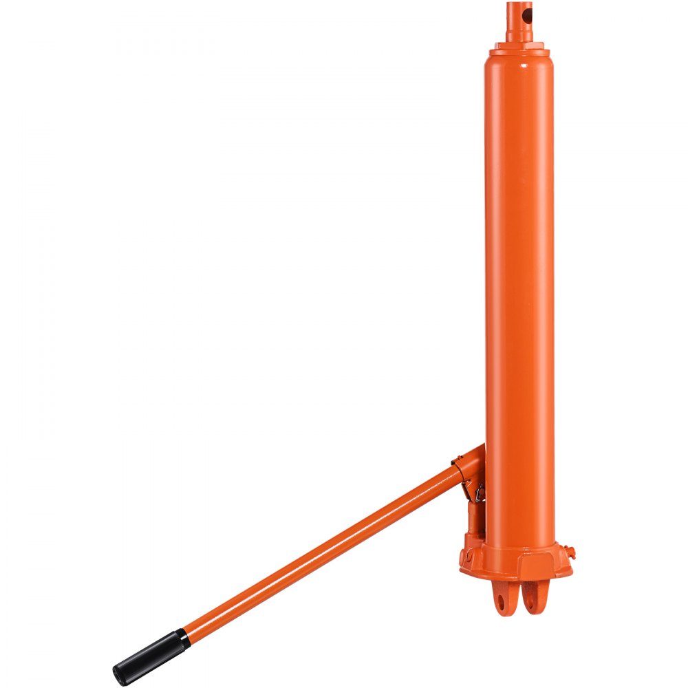 Hydraulischer langer Ram-Wagenheber, 8T-Motorhebezylinder mit Doppelkolbenpumpe und Gabelbasis, hydraulischer Wagenheber für Motorhebebühnen, Garagen-/Ladenkräne, Bauernhof usw