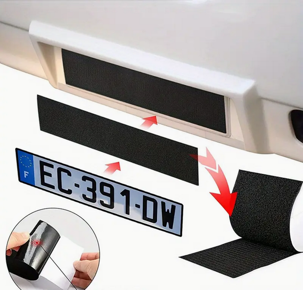 *NOUVEAU* Kit de supports de plaque d'immatriculation : fixation autocollante sans cadre pour tous les véhicules *NOUVEAU* Kit de supports de plaque d'immatriculation : fixation autocollante sans cadre pour tous les véhicules