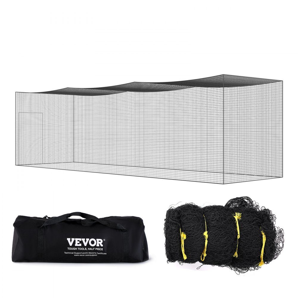 Baseball Batting Cage Net for Home or Backyard, 35 Feet Baseball Cage Net for Batting and Fielding, Baseball Net Batting Cage for Kids or Adults, Black (Net Only)