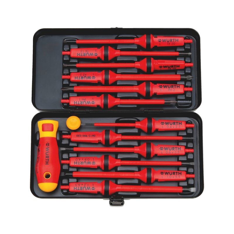 WÜRTH WURTH VDE-Schraubendreher-Set 14-teilig 061390014 WÜRTH WURTH VDE-Schraubendreher-Set 14-teilig 061390014