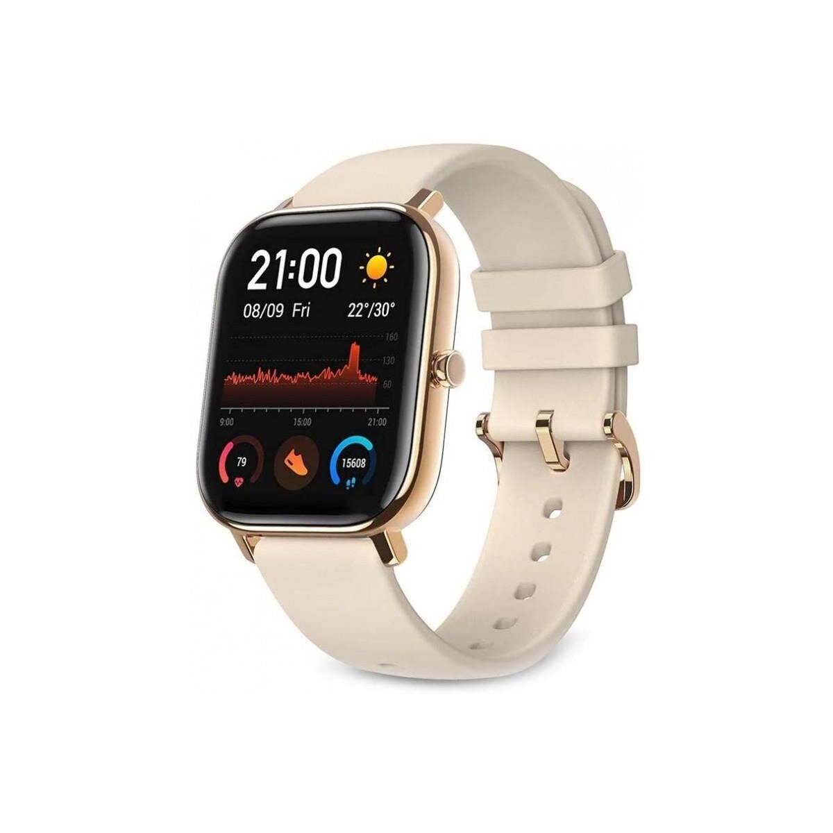 Smartwatch Amazfit GTS, zegarek sportowy, 14 dni, żywotność baterii, bateria GPS + Glonass, BioTracker™ PPG, tętno, 5 ATM, Bluetooth 5.0, iOS i Android (złoto) Smartwatch Amazfit GTS, zegarek sportowy, 14 dni, żywotność baterii, bateria GPS + Glonass, BioTracker™ PPG, tętno, 5 ATM, Bluetooth 5.0, iOS i Android (złoto)