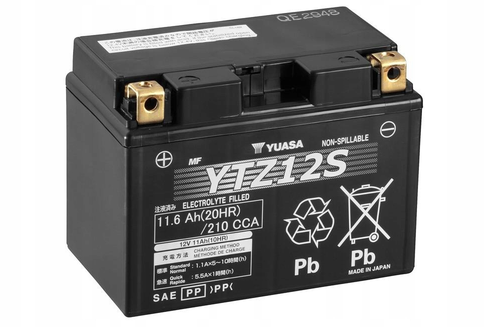 YUASA AGM YTZ12S 12V 11,6AH 210A – Réf. HT-47095