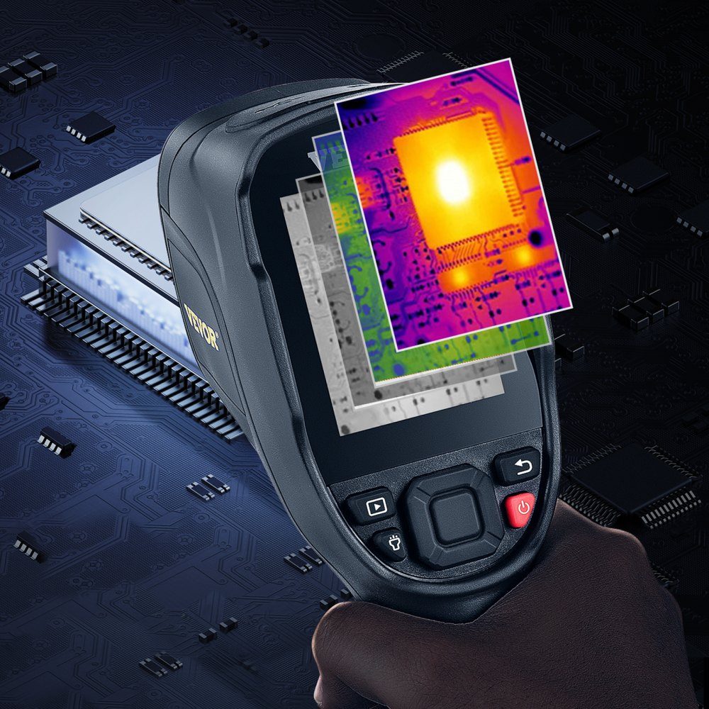 Hand-Wärmebildkamera, 240 x 180 IR-Auflösung, Infrarotkamera, Thermometer, 40 mK, Thermografiekamera -20–550 °C, Wärmebildkamera, Identifizierung von Wildtieren, elektrische Hotspots, fehlende Isolierung