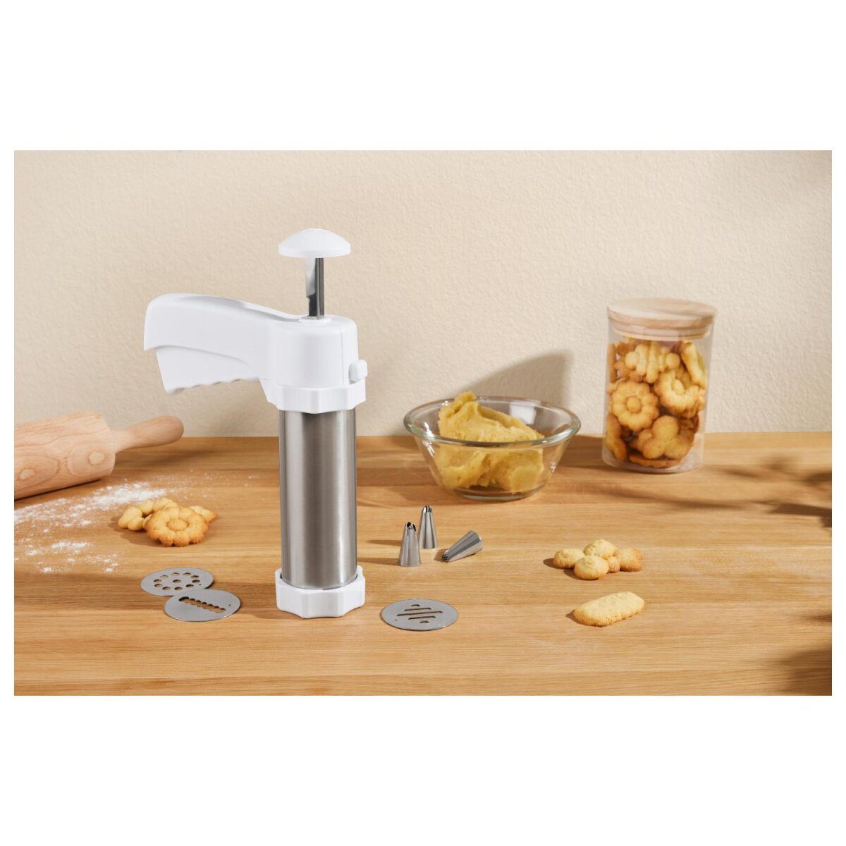 SILVERCREST® Gebäckpresse / Spritzbeutel-Set