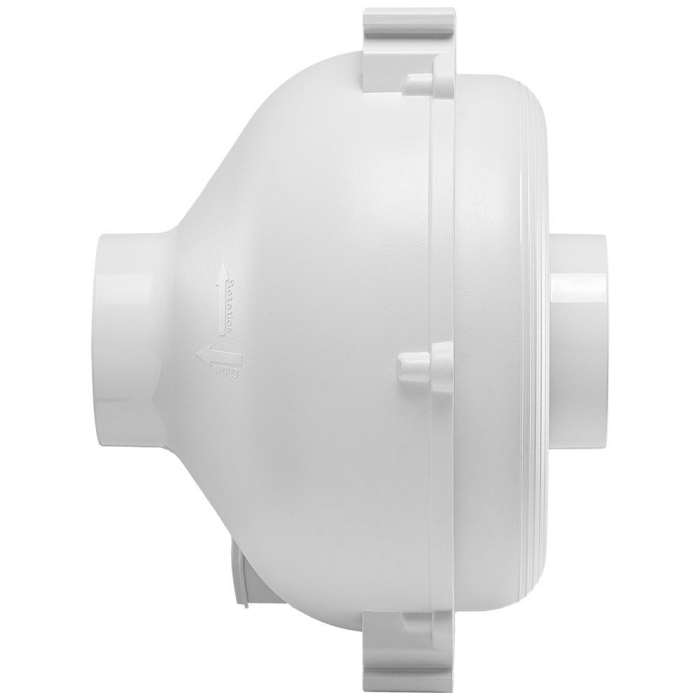 98-114mm Radon Reduction Fan System, 190 CFM Radon Reduction Kit with 2 Couplings, Radon Fan, Inline Duct Fan, Exhaust Fan for Indoor and Outdoor Ventilation