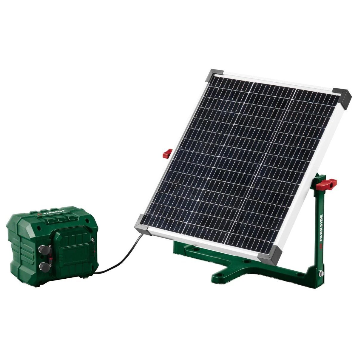Stacja ładująca akumulatorowo-słoneczna PARKSIDE® 20 V do kosiarki automatycznej »PASLM 25 A1«, z akumulatorem