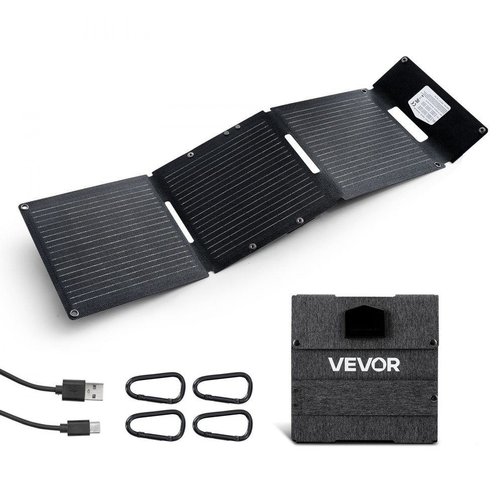 Panneau solaire pliable 30W, panneau solaire monocristallin 16BB de type N, chargeur solaire portable avec ports USB-A, USB-A (QC3.0) et Type-C pour le camping, la randonnée, les téléphones portables et les tablettes Panneau solaire pliable 30W, panneau solaire monocristallin 16BB de type N, chargeur solaire portable avec ports USB-A, USB-A (QC3.0) et Type-C pour le camping, la randonnée, les téléphones portables et les tablettes