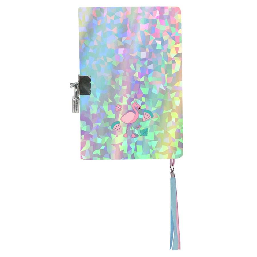 Flamingo padlock diary