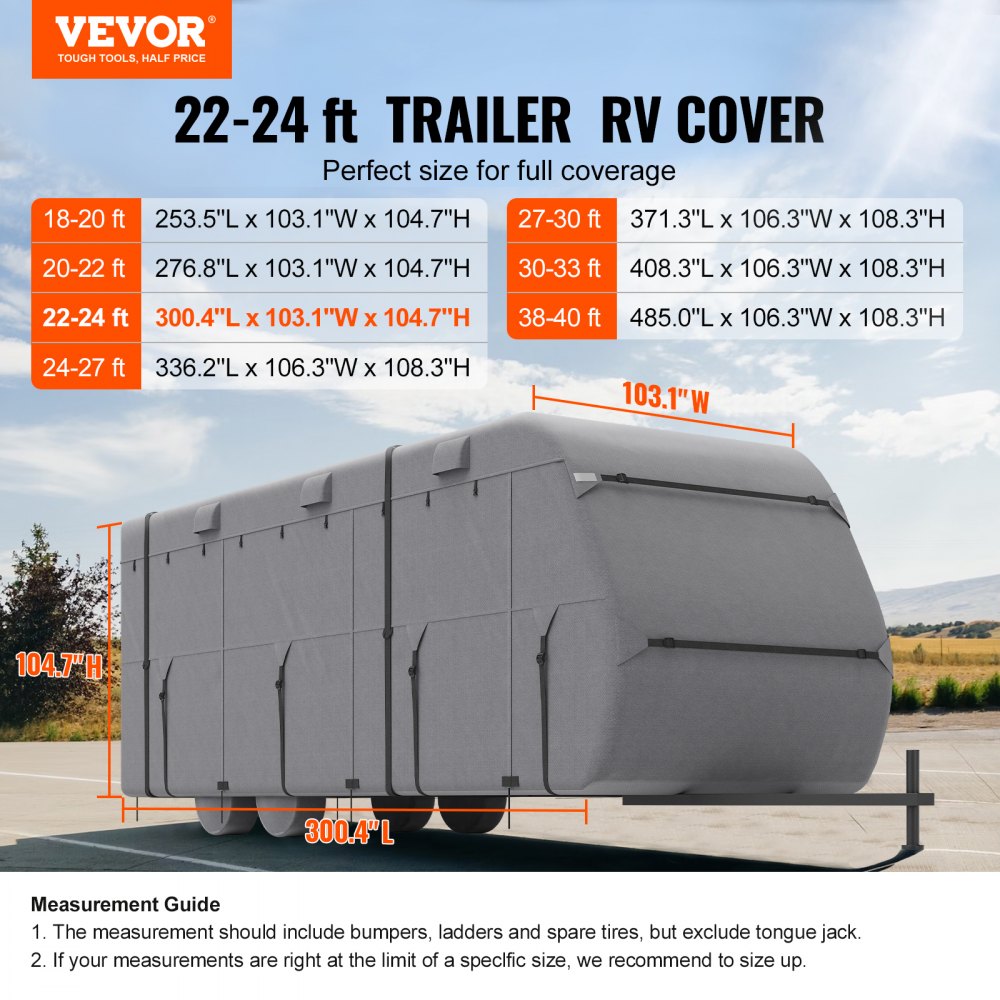 Caravanbeschermhoes voor caravans van 6,7 - 7,3 m, caravanhoes van vliesstof, waterdicht, winddicht, zonbestendig, universele caravanhoes met opbergtas, reparatiepleisters, riemen Caravanbeschermhoes voor caravans van 6,7 - 7,3 m, caravanhoes van vliesstof, waterdicht, winddicht, zonbestendig, universele caravanhoes met opbergtas, reparatiepleisters, riemen