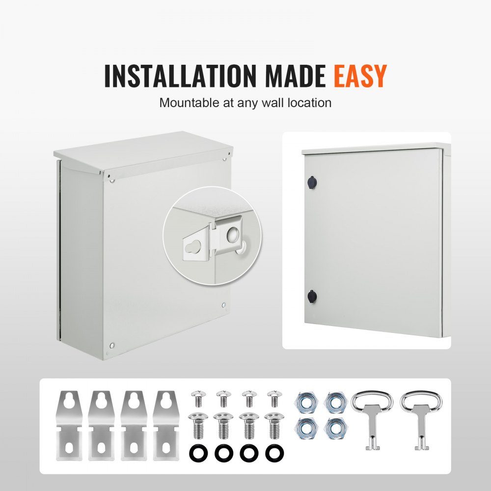 Paneel elektrische behuizing 600x600x200mm NEMA 4 buitenbehuizing IP66 Water- en stofdicht Koolstofstaal Opvouwbare binnen-buiten aansluitdoos met regenhoes