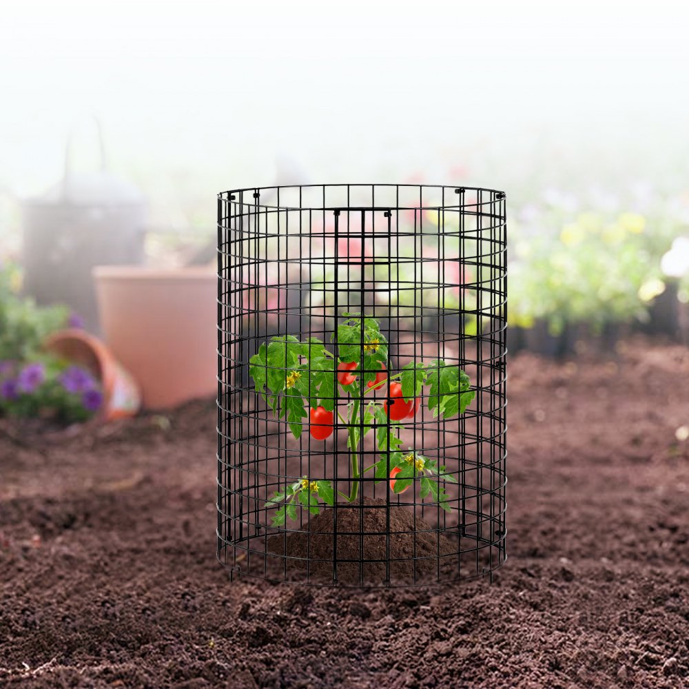 Pack of 6 Plant Protection from Animals, 32cm Diameter x 35cm Height, Chicken Wire Plant Protection, Plant Cages for Outdoor Plants, Flowers and Vegetables, Keeps Rabbits, Chickens and Squirrels Away, 18 Piece Metal Mesh Pack of 6 Plant Protection from Animals, 32cm Diameter x 35cm Height, Chicken Wire Plant Protection, Plant Cages for Outdoor Plants, Flowers and Vegetables, Keeps Rabbits, Chickens and Squirrels Away, 18 Piece Metal Mesh