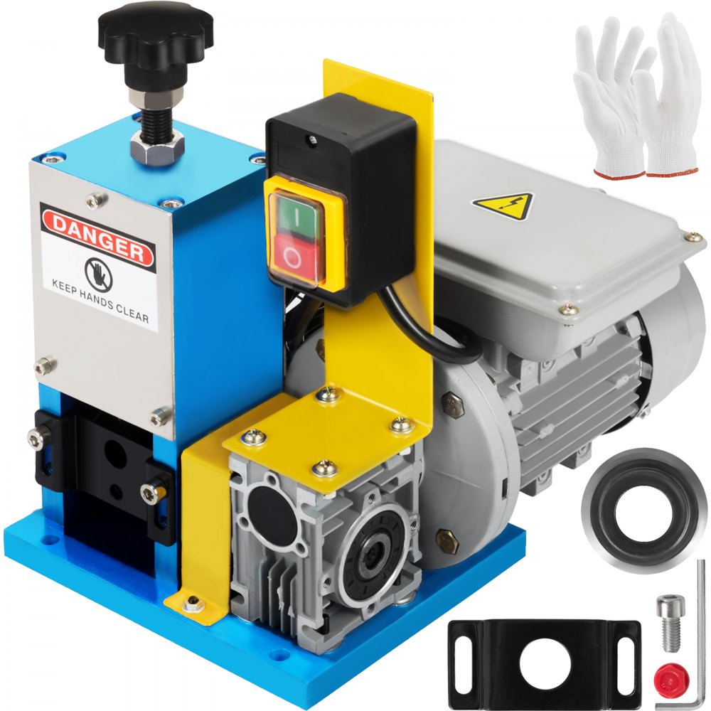 Wire Stripping Machine Electric, 1.5-25mm Cable Stripping Machine Electric, 180W Single Phase Cable Peeling Machine, HXSMS-025 Model Cable Peeler with Blade and Gloves, Cable Stripping Tool Wire Stripping Machine Electric, 1.5-25mm Cable Stripping Machine Electric, 180W Single Phase Cable Peeling Machine, HXSMS-025 Model Cable Peeler with Blade and Gloves, Cable Stripping Tool