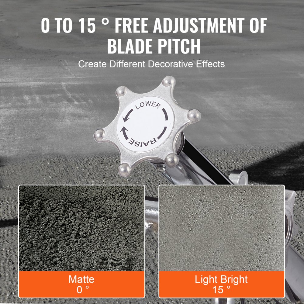 Power Trowel, 24" Hand-Held Cement Trowel with Trowel Pan, 6 HP Gas Powered Surface Trowel for Smooth Concrete Surfaces, Heavy Duty Commercial Screed and Concrete Cement Trowel with Trowel Blade, Orange Power Trowel, 24" Hand-Held Cement Trowel with Trowel Pan, 6 HP Gas Powered Surface Trowel for Smooth Concrete Surfaces, Heavy Duty Commercial Screed and Concrete Cement Trowel with Trowel Blade, Orange
