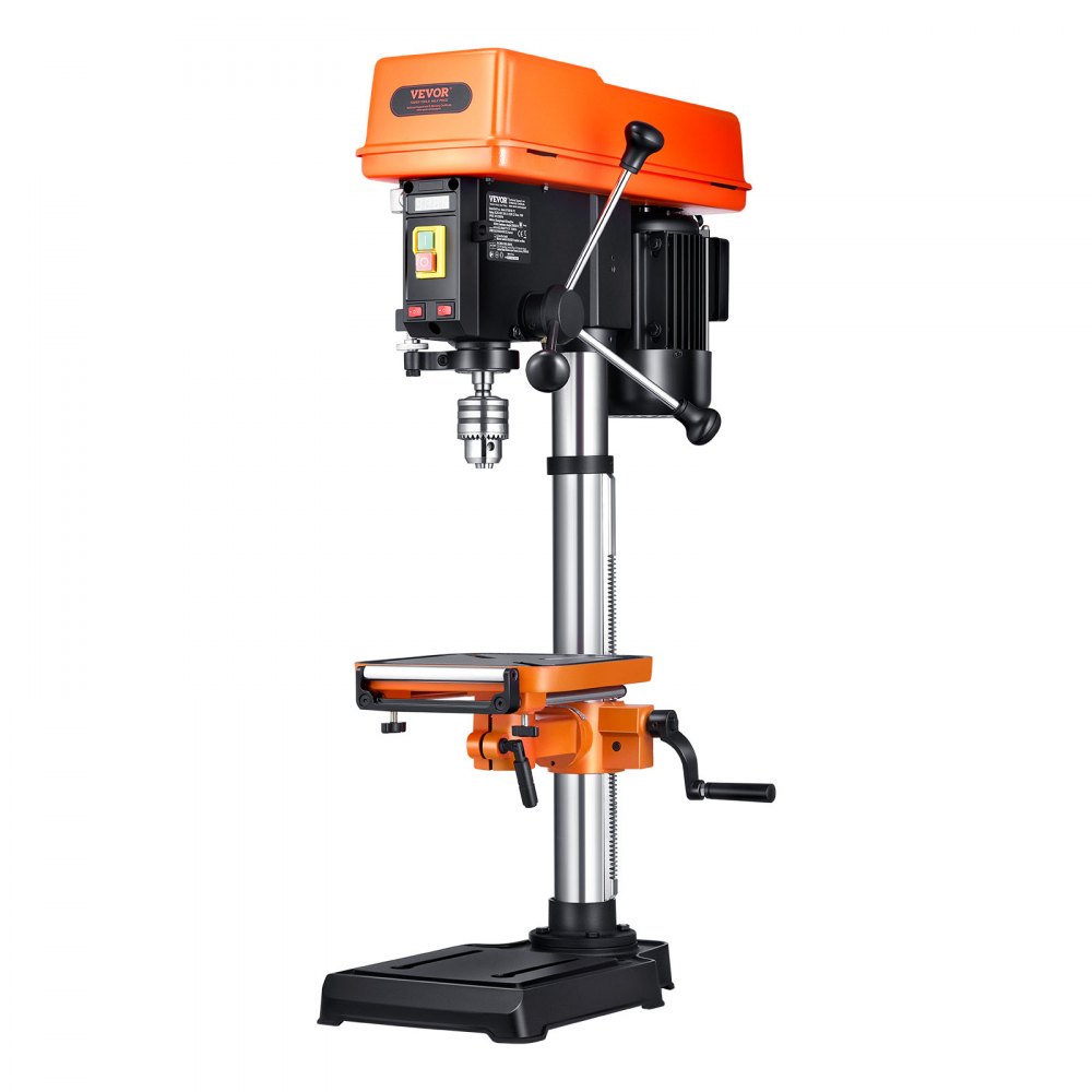 Perceuse d'établi 304,8 mm 750 W 340-2200 tr/min Perceuse à colonne à vitesse variable avec table de travail inclinable de 0 à 45° Positionnement aux rayons X LED pour le bois et le métal Perceuse d'établi 304,8 mm 750 W 340-2200 tr/min Perceuse à colonne à vitesse variable avec table de travail inclinable de 0 à 45° Positionnement aux rayons X LED pour le bois et le métal