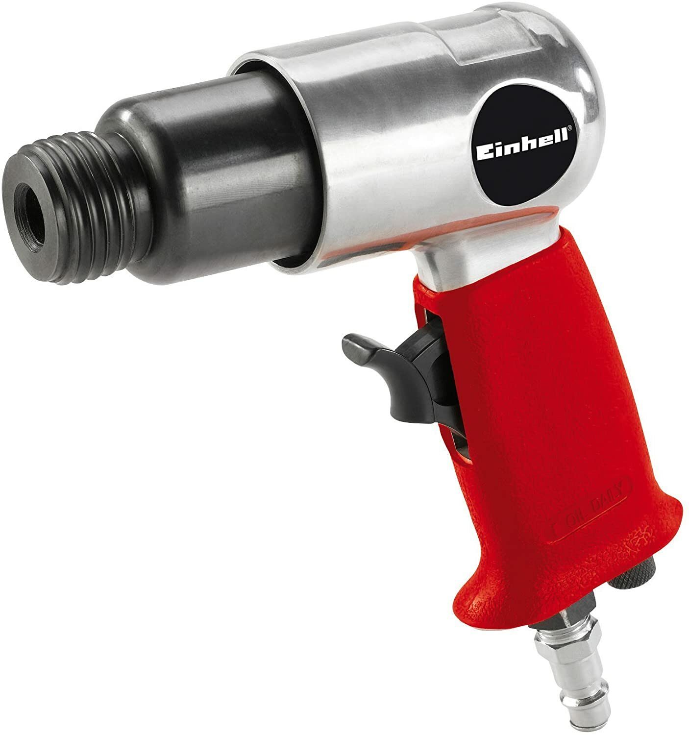 Marteau burineur à air comprimé Einhell DMH 250/2 (6,3 bar max., boîtier en aluminium moulé sous pression, poignée antidérapante, avec jeu de 4 burins et mallette de transport)