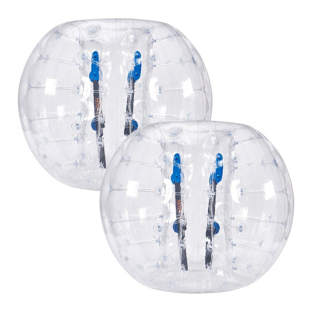 2-pack opblaasbare bumperballen, 1,2 m body Sumo Zorb-ballen voor tieners en volwassenen, 0,8 mm dikke PVC-bubbelballen voor menselijke hamsters voor buitenteamgamingspellen, Bumper Bopper-spel