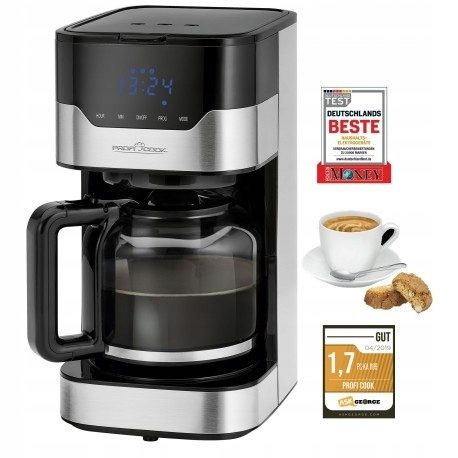 Profi Cook filter coffee machine 1.5 l with touch display coffee machine