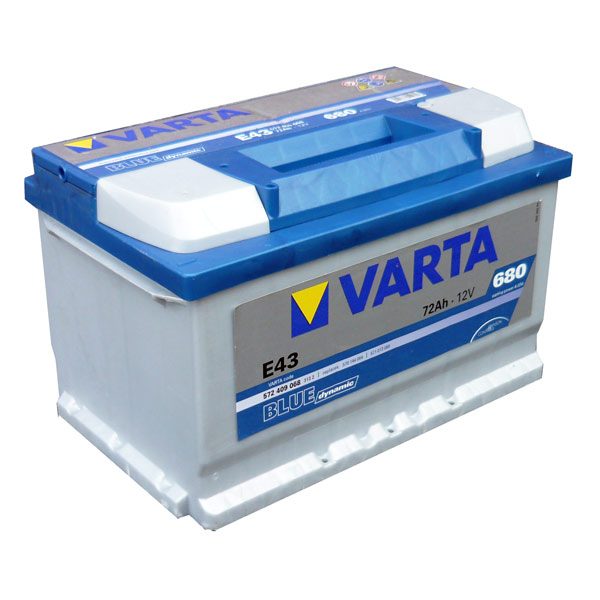 VARTA BLUE DYNAMIC 72AH 680A (E43) – Part No. 572409068 – Art.-Nr. HT-47269