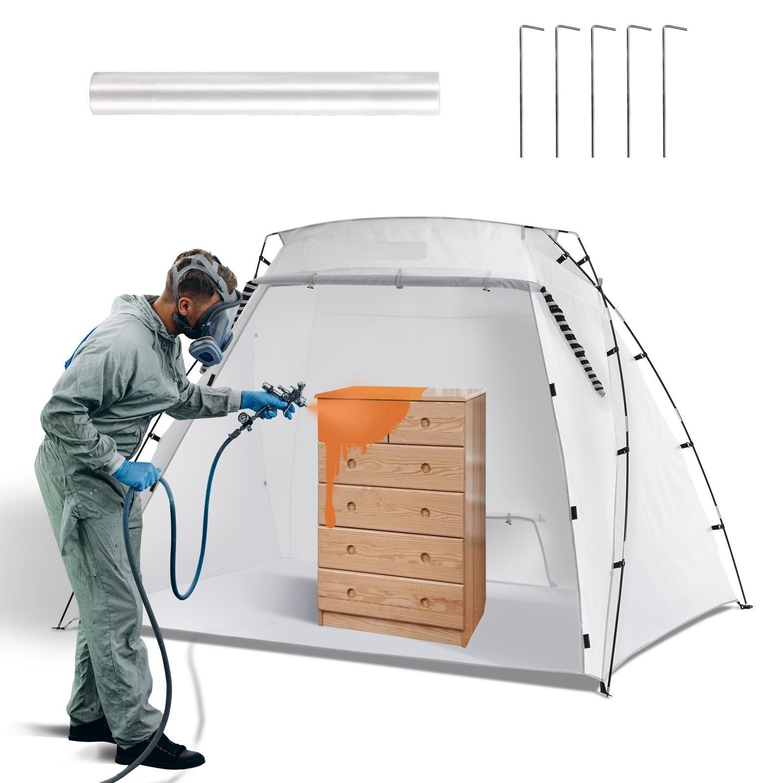 Cabine de peinture mobile cabine de peinture peinture en aérosol tente de protection tente de peinture