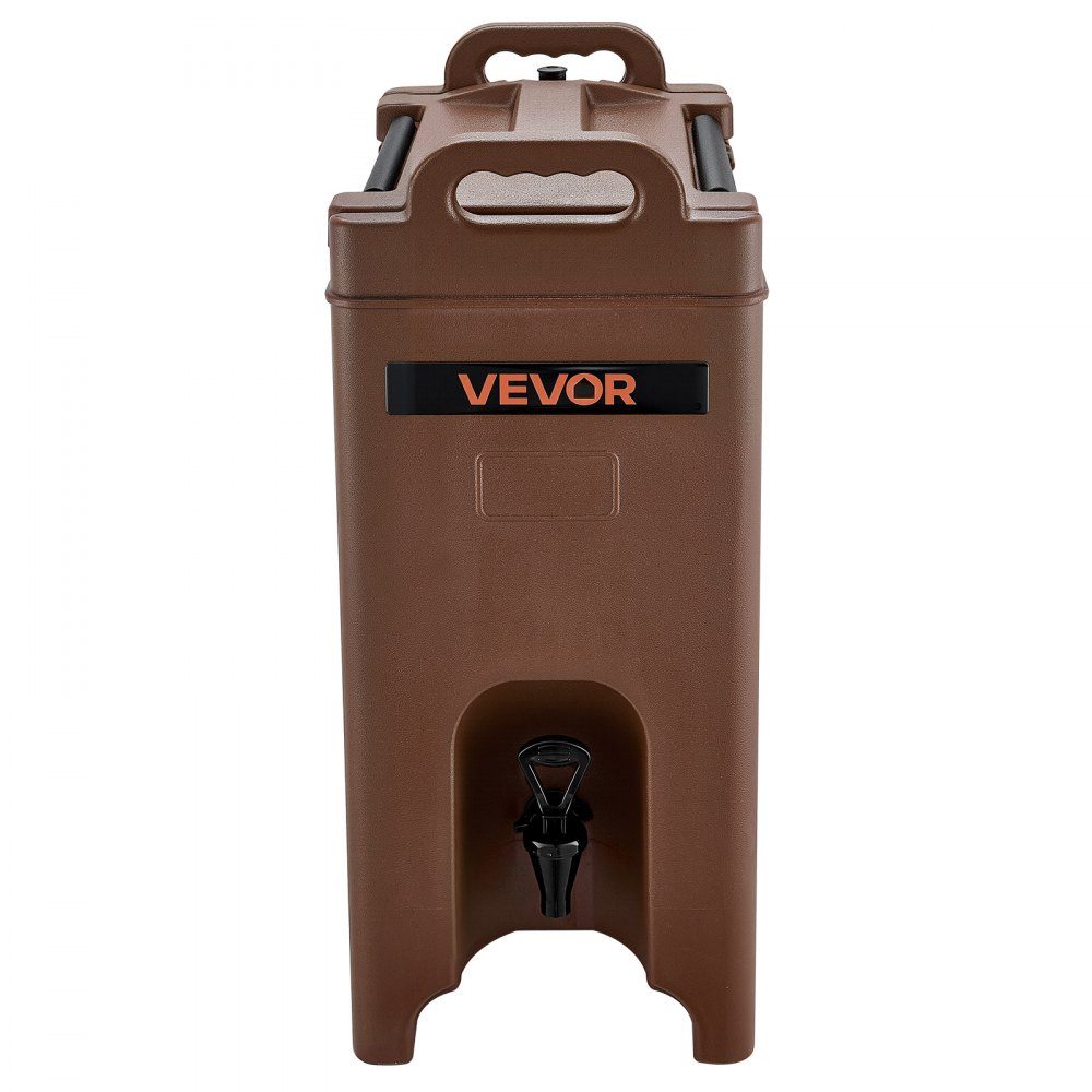 Distributeur de boissons isotherme 19 L, distributeur de boissons chaudes et froides avec robinet et poignée, distributeur de boissons thermiques de qualité alimentaire, refroidisseur pour thé, café, eau dans les cafés et restaurants, marron