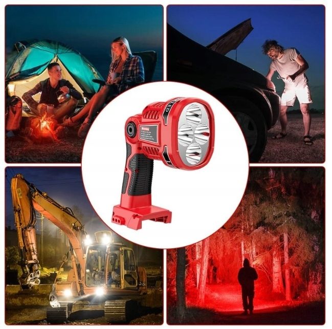 LED WORK LIGHT FOR MILWAUKEE M18 cordless construction lamp flashlight