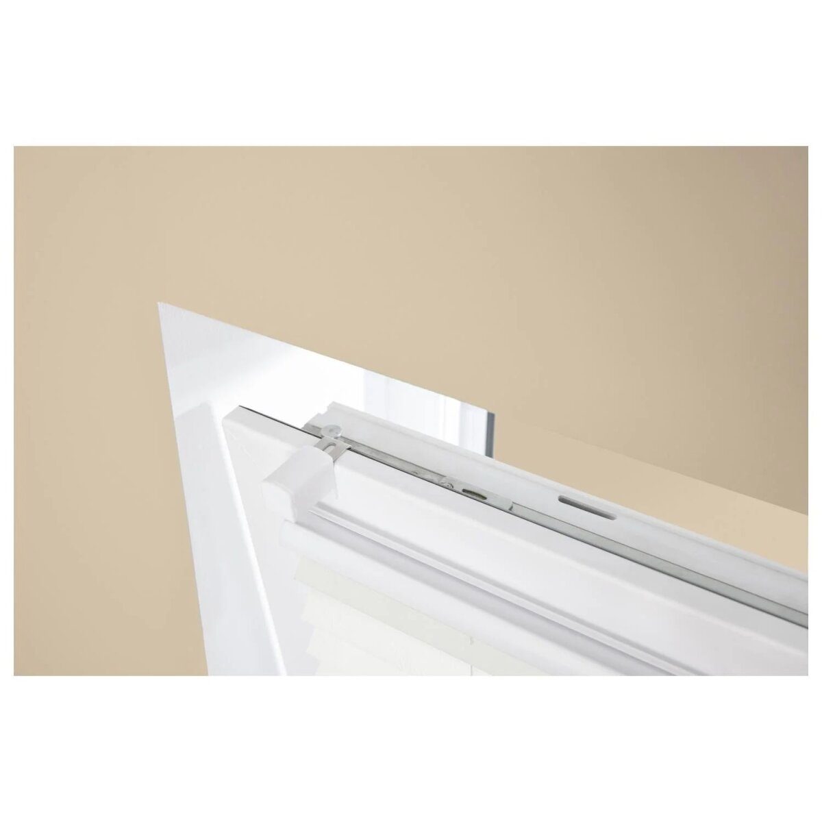 LIVARNO® pleated roller blind for windows, no drilling, 80 x 130 cm, white