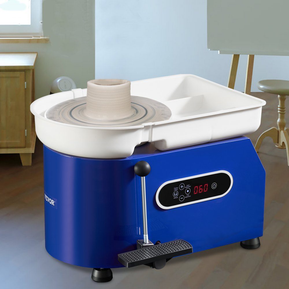 Pottery Wheel Ceramic Wheel 450W Electric Pottery Wheel 28cm 300RPM Pottery Wheel with Pedal and Apron Forming Machine Suitable for Beginners and Enthusiasts
