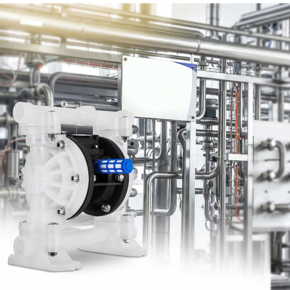 Compressed air double diaphragm pump 26.5 l/min with 1.27 cm inlet and outlet