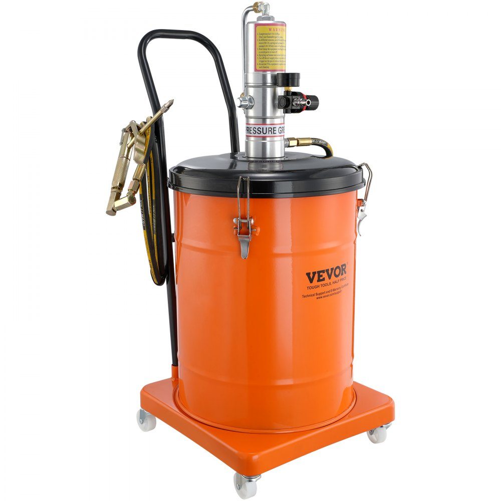 Vetpomp 40L luchtaangedreven vetpomp 0,6-0,8 MPa gegoten aluminium pomp -20-100 ° C Bedrijfstemperatuur Pneumatische vetpomp NPT-poort vetpomp Geschikt voor 0-3 # vet