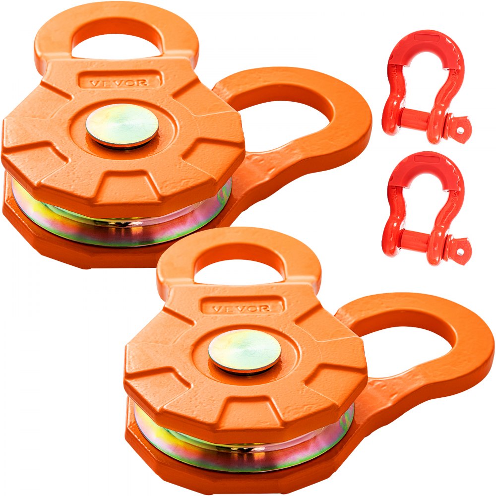 Snap Block, 11T/25lb Working Load Limiter, Heavy Duty Winch Pulley for 14mm Synthetic Rope or Soft Shackles, Off-Road Recovery Accessories for Tractor, Truck, ATV and UTV, 2 Packs Snap Block, 11T/25lb Working Load Limiter, Heavy Duty Winch Pulley for 14mm Synthetic Rope or Soft Shackles, Off-Road Recovery Accessories for Tractor, Truck, ATV and UTV, 2 Packs