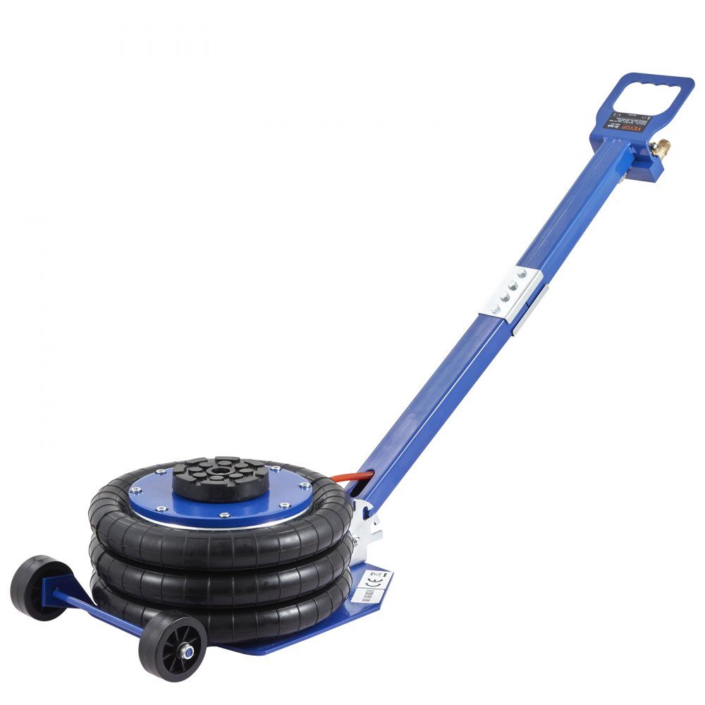 Pneumatyczny podnośnik samochodowy 3 tony, niebieski Potrójny podnośnik Air Jack 140-450 mm Wysokość podnoszenia Podnośnik pneumatyczny, 5 minut podnoszenia Podnośnik pneumatyczny do SUV-a, ciężarówki Niebieski