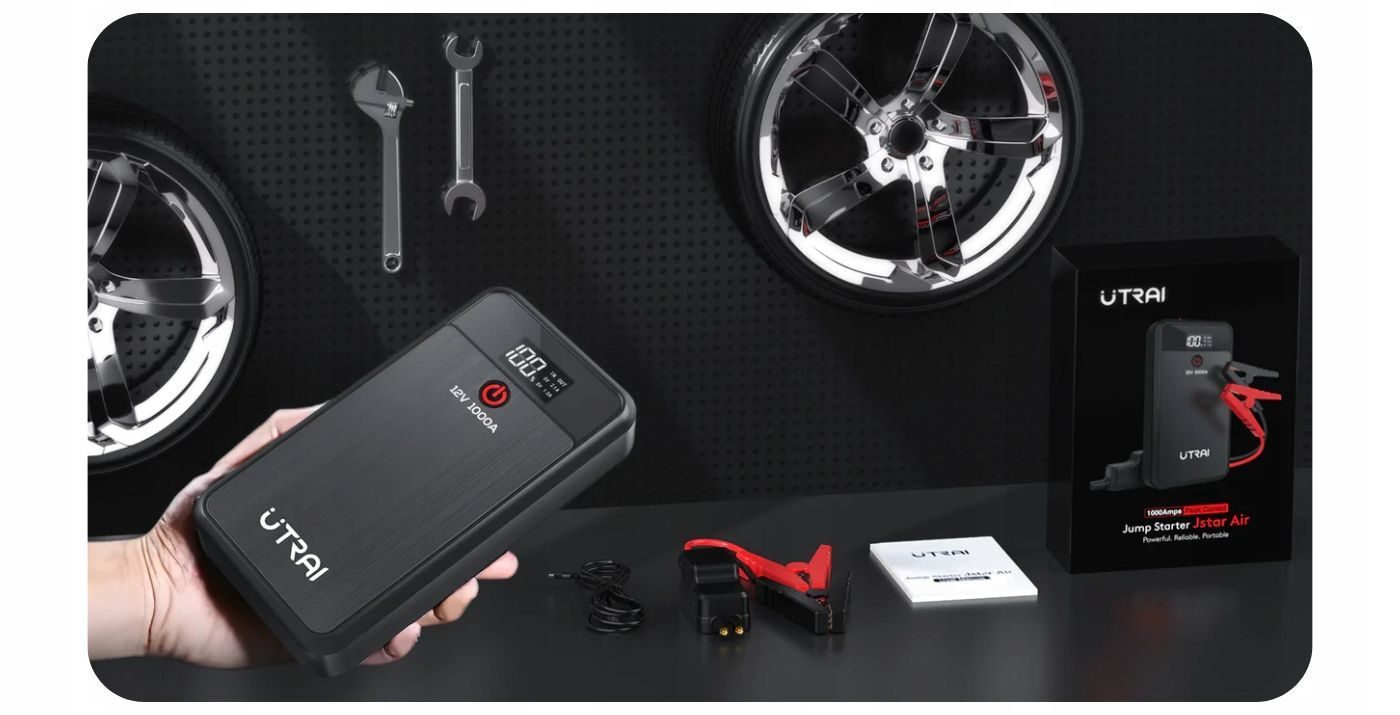 Starthilfe Utrai Jstar Air mit Full-Power-Zubehör + QC 3.0 POWERBANKS POWERBANK STARTER BOOSTER JUMP POWERFUL STARTER 1000A