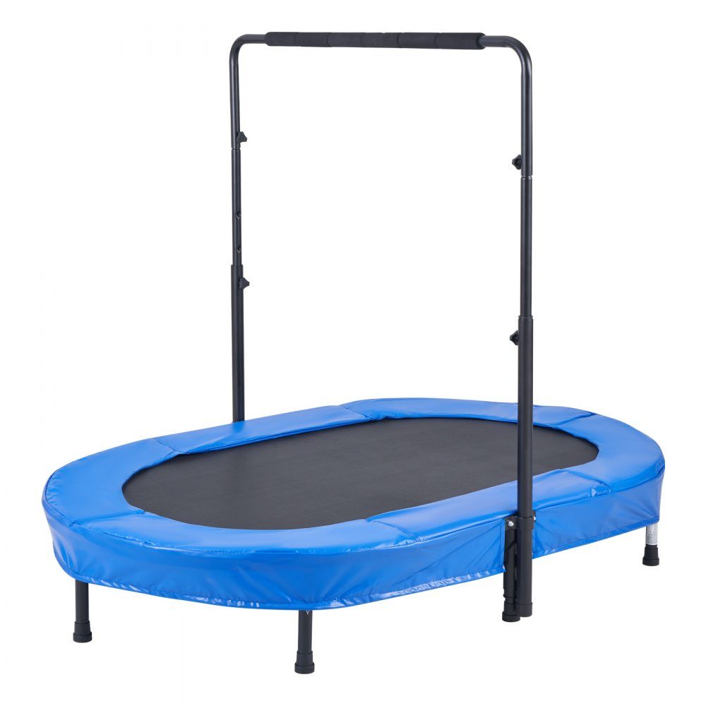 Kids Trampoline Indoor/Outdoor Trampoline, Foldable Mini Trampoline with Handle, Rebounder Trampoline, Garden Trampoline for Toddlers, Birthday Gift for Kids Ages 3 and Up for Fun, Blue
