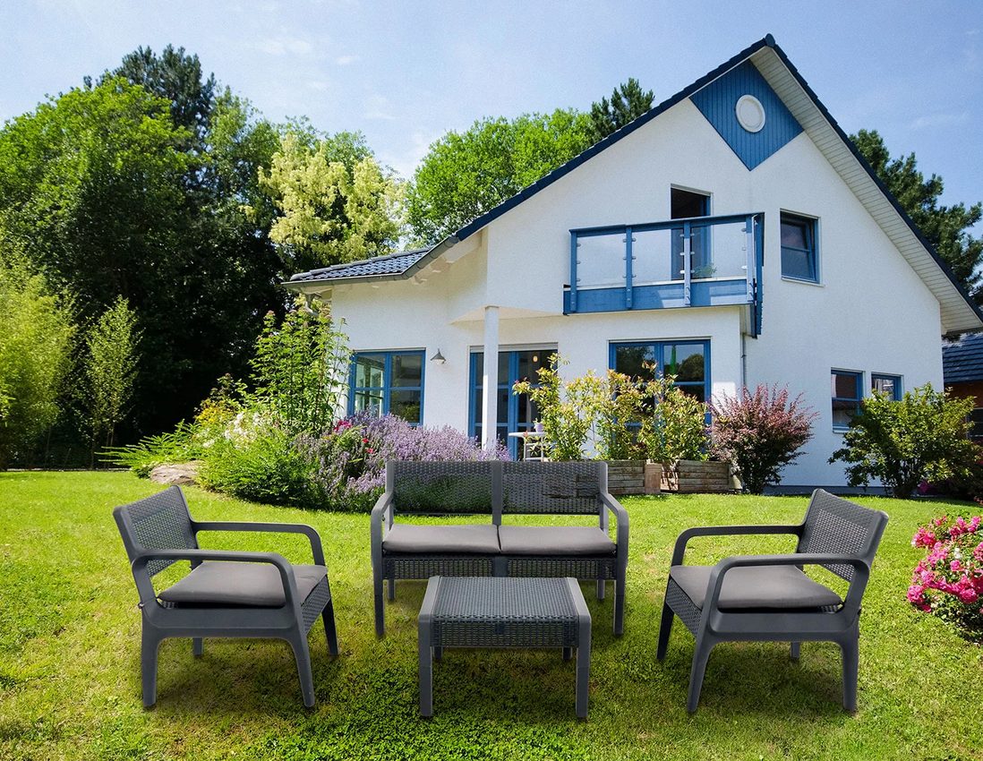 Sol Garden “Miami” sofa set, 4-piece, weather-resistant
