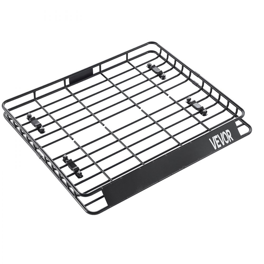 Imperiaalmand Autodakmand (1095 x 1270 x 105 mm) Universele roestvrijstalen imperiaal met maximaal draagvermogen van 68 kg, auto-imperiaal voor SUV-vrachtwagens