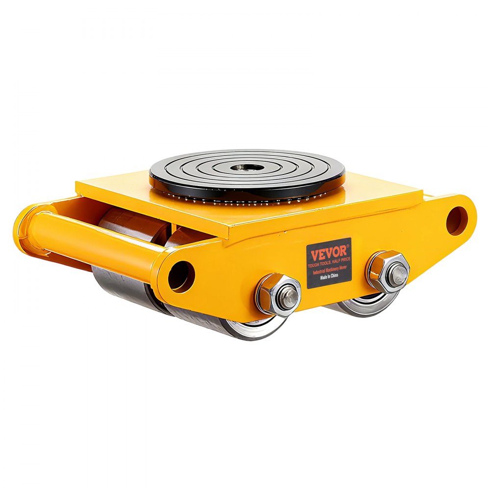 4x armored rollers 12T transport chassis 280x210x105mm transport rollers with 4 directional wheels made of carbon steel industrial roller Ф 135x9mm swivel plate furniture transport aid transport roller